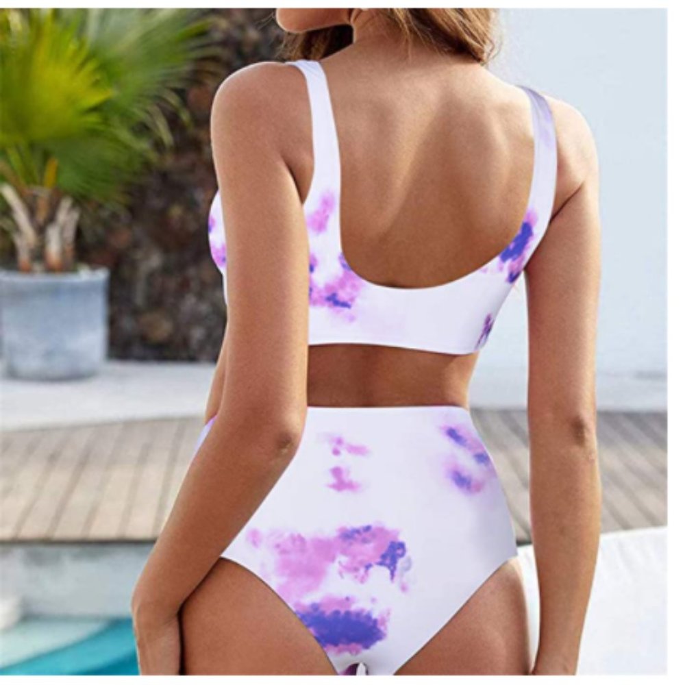 Brilliant Splash Orchid Two Piece Sporty Bikini - Picture 3 of 7